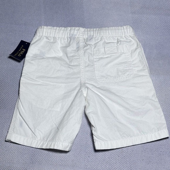 NEW Polo Ralph Lauren Pure White Spring IV Cotton Shorts Kids Boys Size 6 NWT - Picture 8 of 15